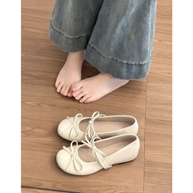 Damen Ballerinas Spitze Elegante Schleifen Design - Norvielle