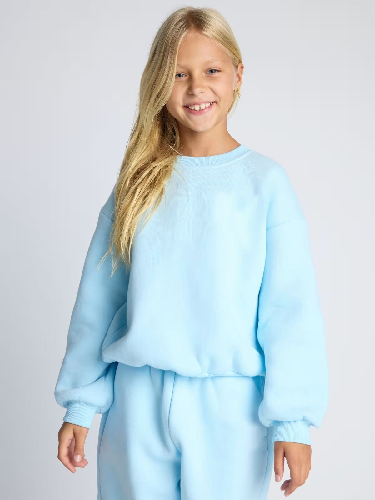 Damen Sweat-Set Bequem Voluminöses Oberteil Jogginghose