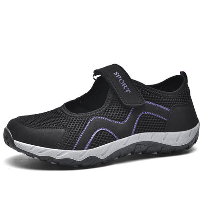 Damen Sportschuhe Sneaker Klettverschluss Bequem