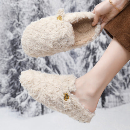 Damen Hausschuhe Flauschig Warm Weiches Futter