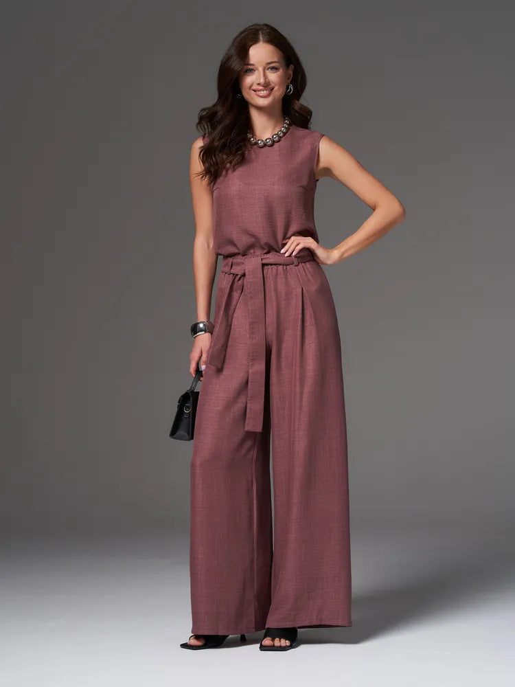 Damen Zweiteiler Elegantes Langkleid Set