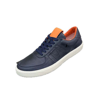 Herren Leder Sneaker Modern Lässig