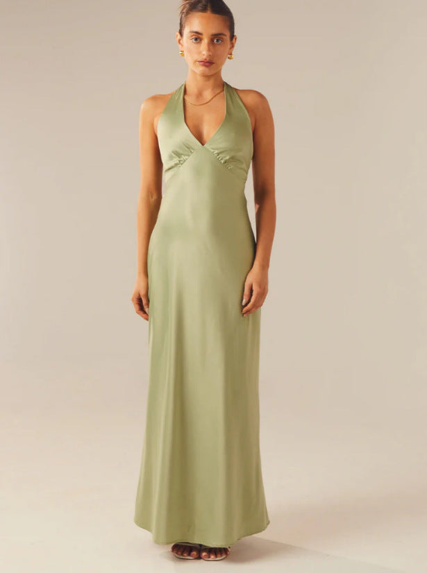 Damen Wickelkleid V-Ausschnitt Slim Fit Elegantes