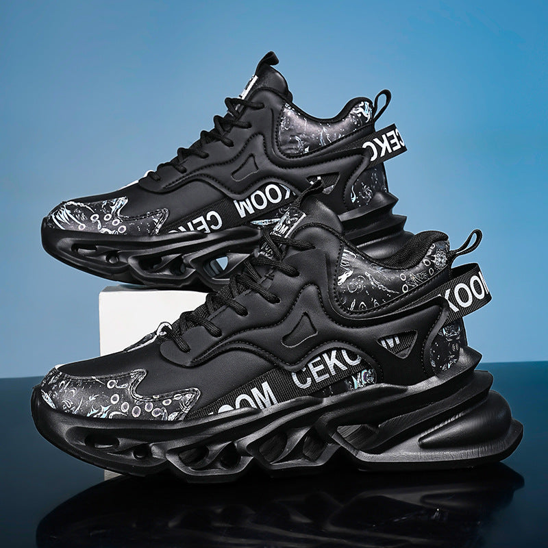 Damen Laufschuhe Dämpfung Sportlich Schwarz - Norvielle
