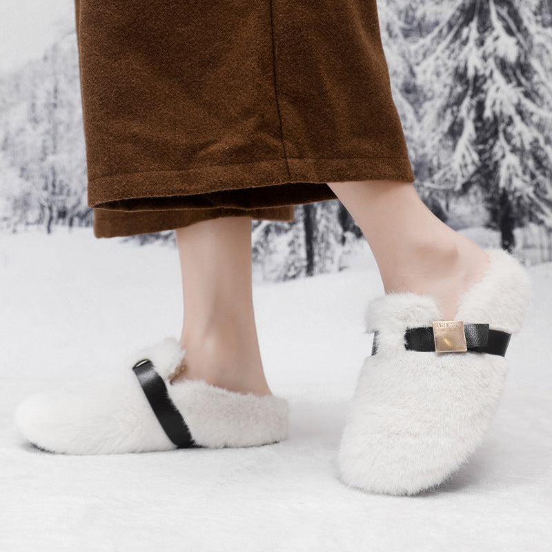 Damen Hausschuhe Flauschig Warm Modisch