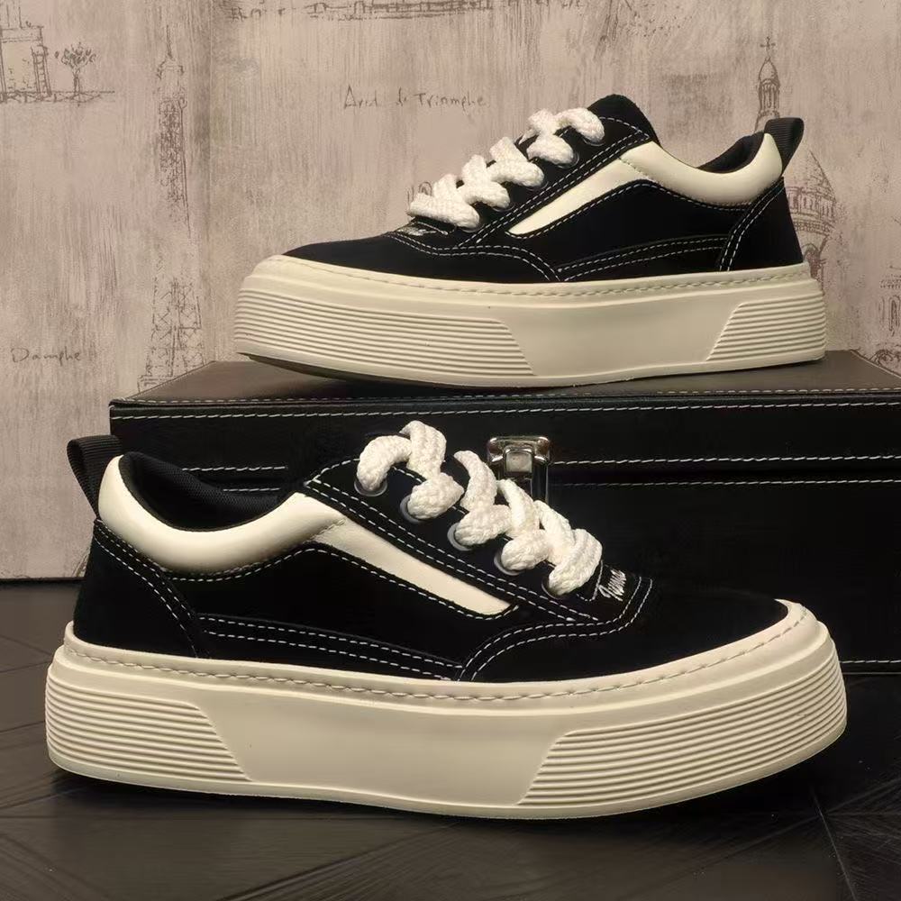 Damen Sneaker Strukturierte Sohle Mode - Norvielle