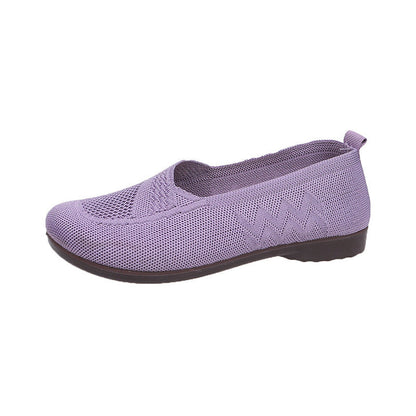 Damen Ballerinas Atmungsaktiv Elastisch Bequem