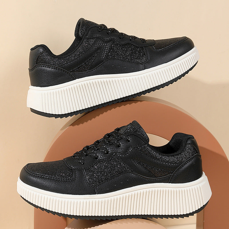 Damen Sneaker Weich Strukturiert Bequem
