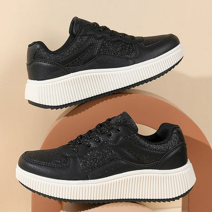 Damen Sneaker Weich Strukturiert Bequem