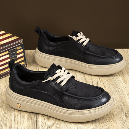 Damen Schnürschuhe Dicke Sohle Mode Schuhe