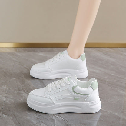 Damen Plateausneaker Hoch Weiche Sohle