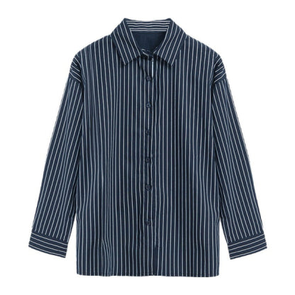 Damen Baumwolle Streifen Asymmetrisch e Farbe