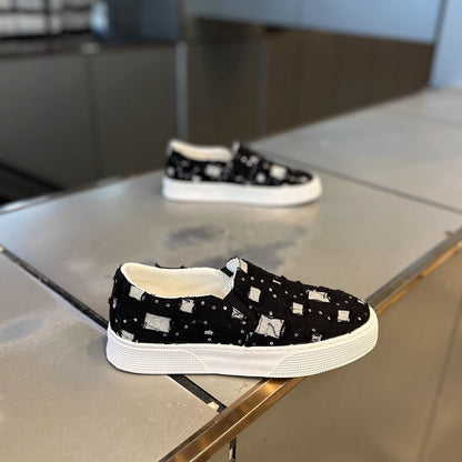Damen Sneaker Glitzernde Oberfläche Komfortabel