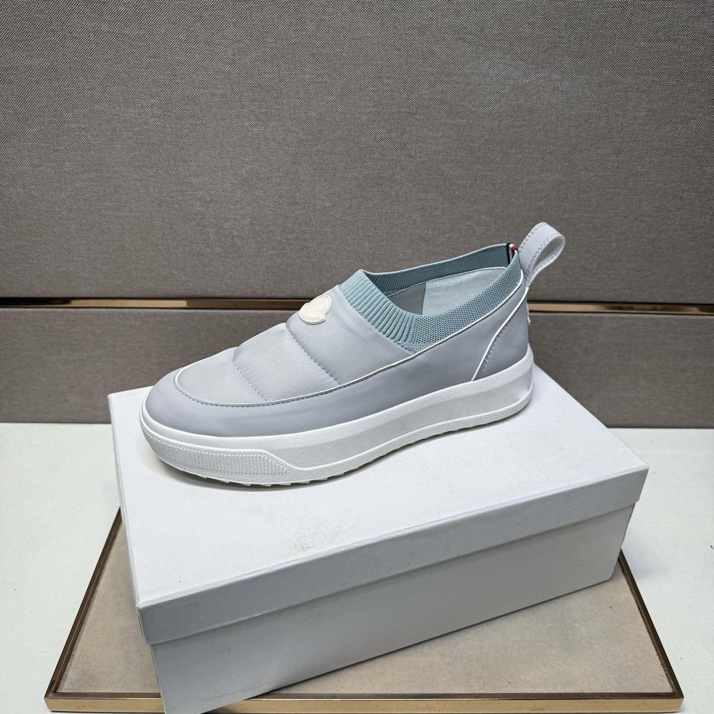 Damen Slip-On Sneaker Weich Elastisch Bequem
