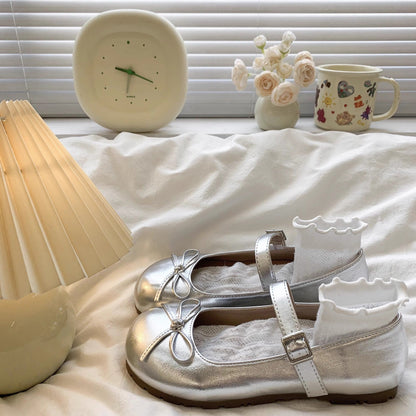 Damen Ballerinas mit Schleifen Comfort Fußbett - Norvielle