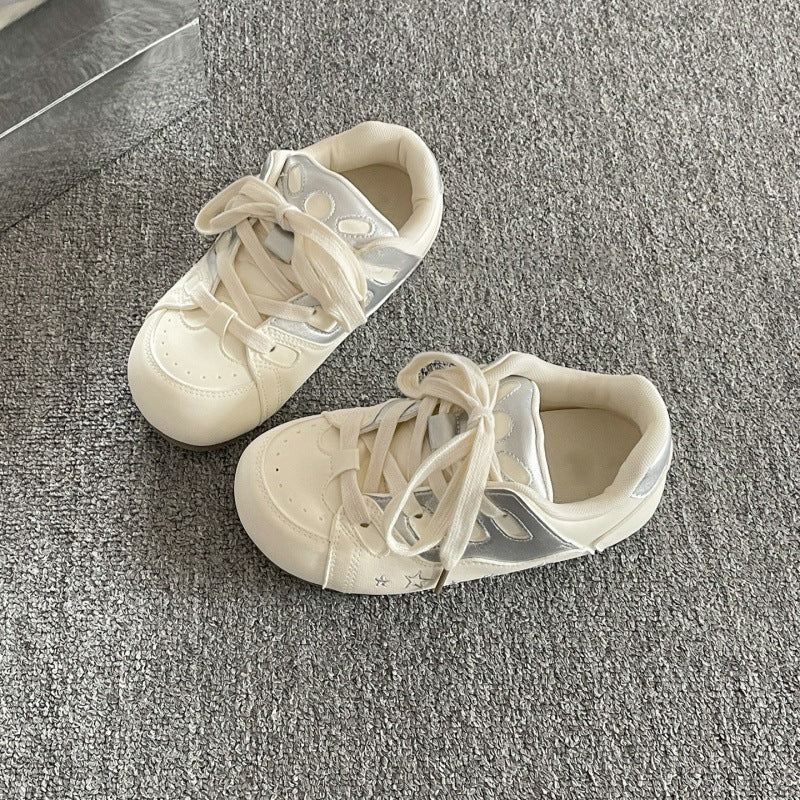 Damen Sneaker Sportlich Atmungsaktives Obermaterial Mit Tiermuster