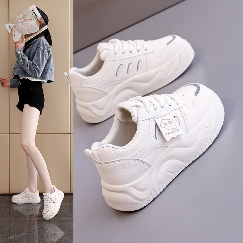 Damen Sneaker Weich Bequem Dämpfung Schwarz - Norvielle