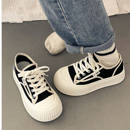 Damen Plattform Sneaker Bequem Mit Dämpfung Elegantes Design