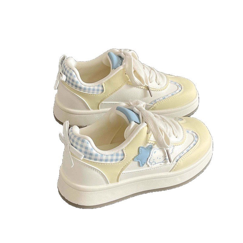 Damen Sneaker Chunky Bequem Weite Passform