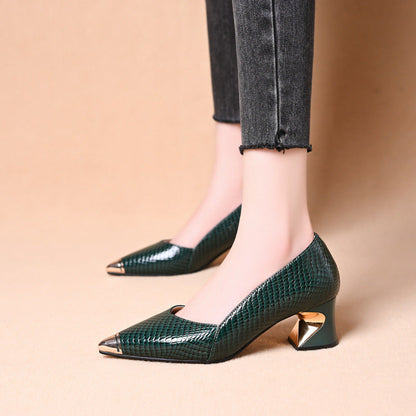 Damen Hochhackige Pumps Geometrischer Absatz Elegant