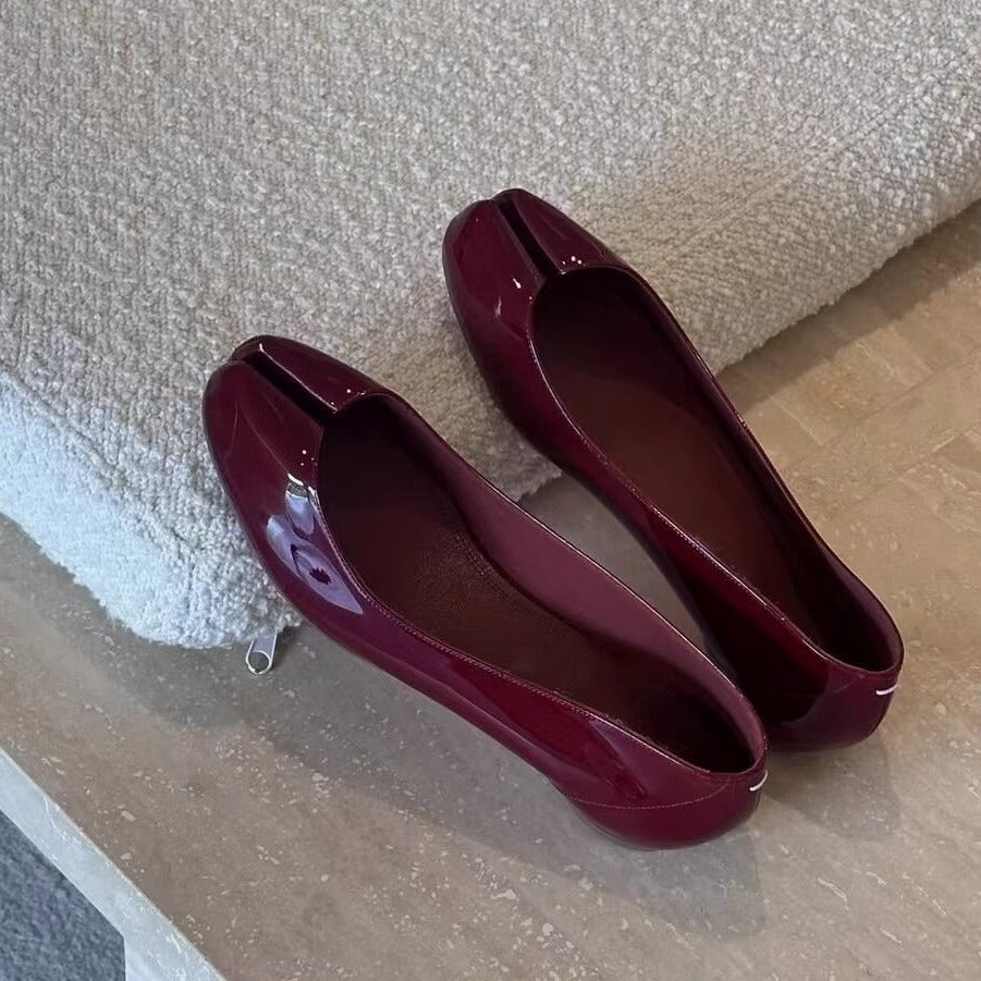 Damen Ballerinas Elegante Lack
