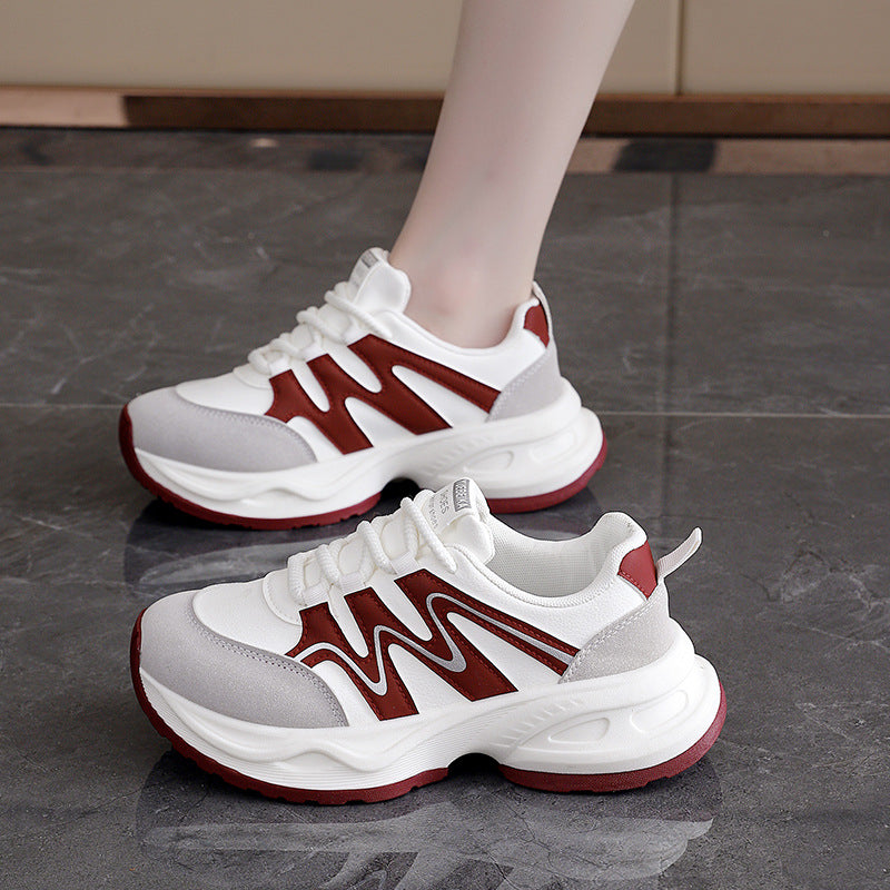 Damen Sneaker Chunky Atmungsaktives Mesh Weite Sohle