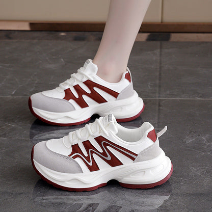 Damen Sneaker Chunky Atmungsaktives Mesh Weite Sohle