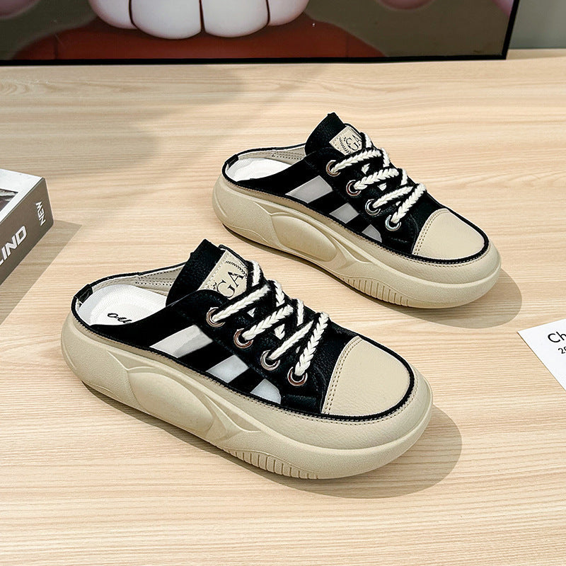 Damen Slingback Sneaker Atmungsaktives Mesh Rutschfest
