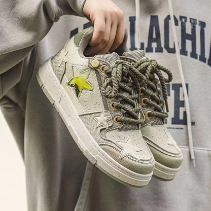Damen Sneaker Rutschfest mit Sternenapplikation