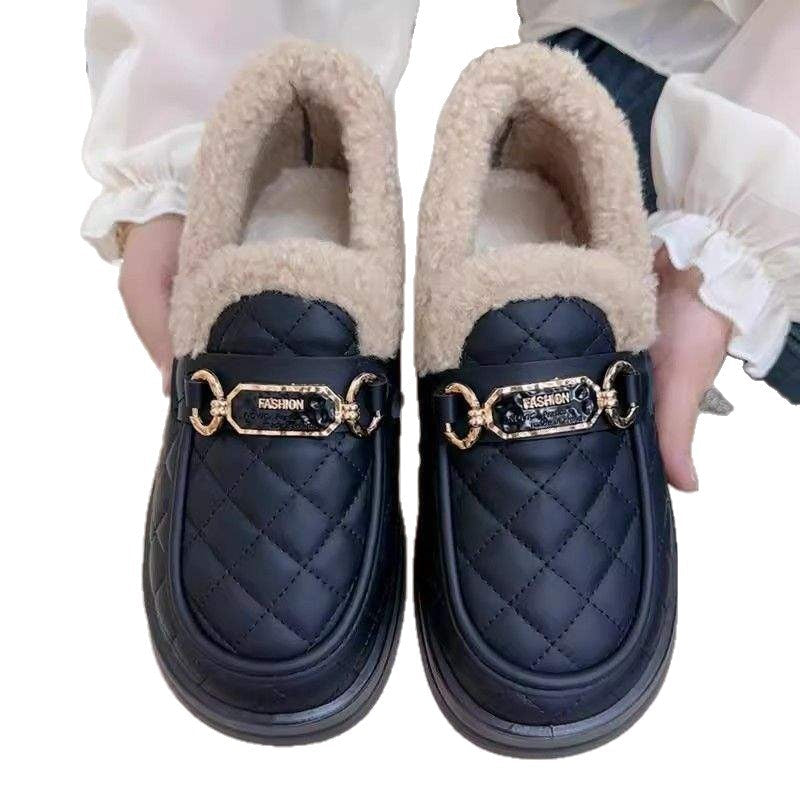 Damen Slipper Warm Weich Komfort Design