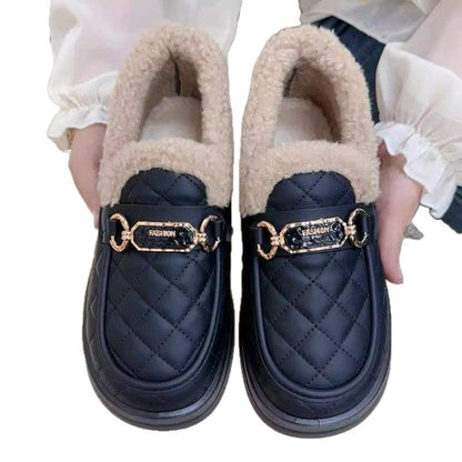 Damen Slipper Warm Weich Komfort Design