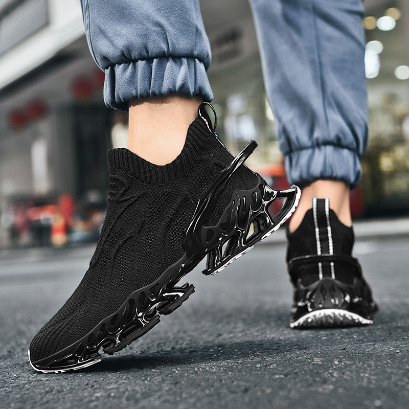 Damen Sneaker Sportlich Strick-Obermaterial Modern