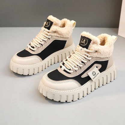 Damen High- Sneaker Weich Gefüttert Rutschfest