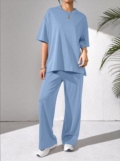 Damen Freizeit-Set Bequemes Weites Oberteil