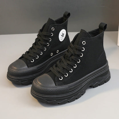 Damen Sportschuhe Hohe Sneaker Robust Mit Profilsohle - Norvielle
