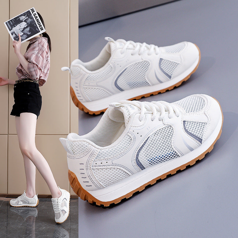 Damen Laufschuhe Atmungsaktives Mesh Rutschfest Ergonomisch Schwarz - Norvielle