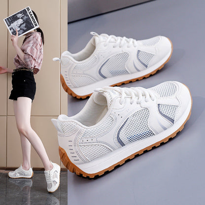 Damen Laufschuhe Atmungsaktives Mesh Rutschfest Ergonomisch Schwarz - Norvielle