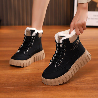 Damen Winterstiefel Sportlich Warm Rutschfest