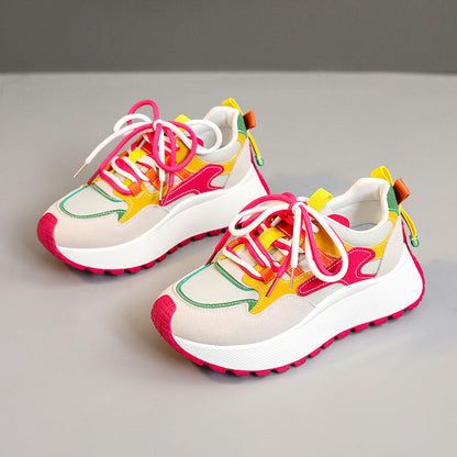 Damen Sneaker Sportlich Bunt