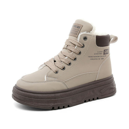 Damen High- Sneaker Warmes Fleece Rutschfest