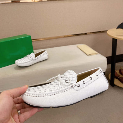 Damen Mokassin Geflochtene Schuhe Sommer