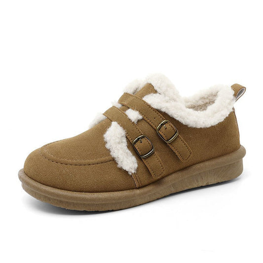 Damen Hausschuhe Kuschelfutter Warm Klettverschluss - Norvielle