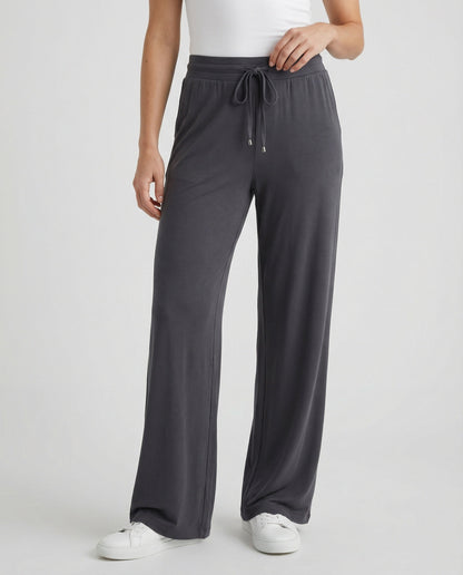 Damen Jogginghose Oversize Bequem Grau Herbst - Norvielle