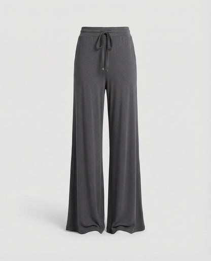 Damen Jogginghose Oversize Bequem Grau Herbst