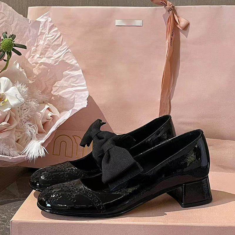 Damen Pumps Hochhackig mit Schleifen Detail - Norvielle