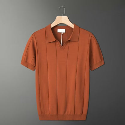 Herren Poloshirt Mintgrün Retro