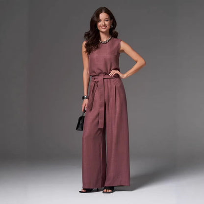Damen Zweiteiler Elegantes Langkleid Set