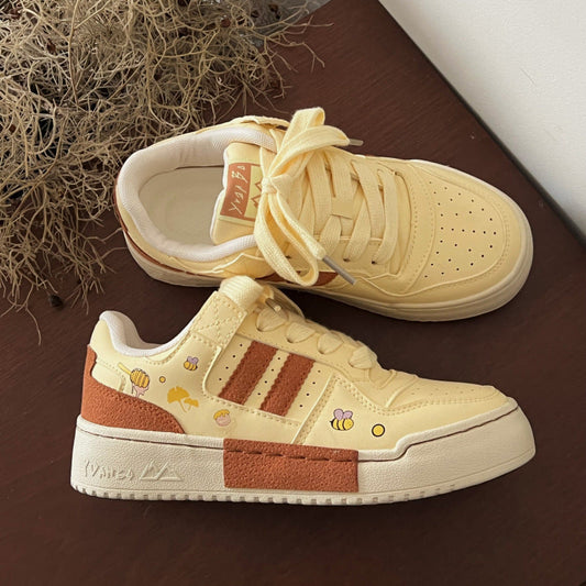 Damen Sneaker Lustige Motive Trendmode Schuhe - Norvielle