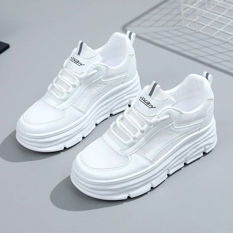 Damen Sneaker Bequem Laufsohle Hoch