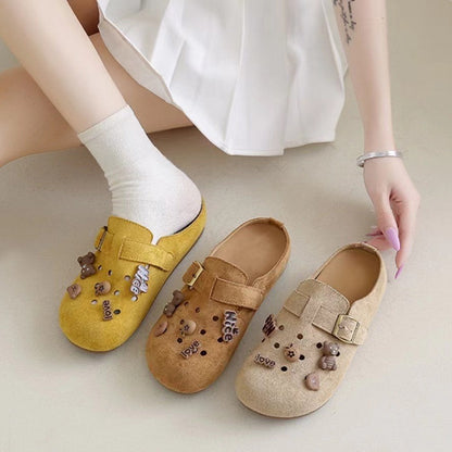 Damen Clogs Tiermotiv Verstellbarer Riemen - Norvielle